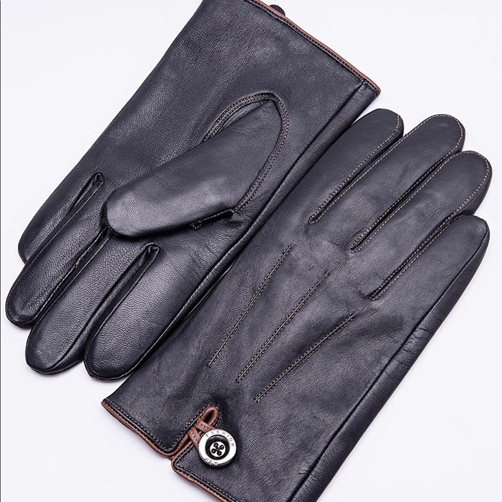 Winter Men's Leather Gloves